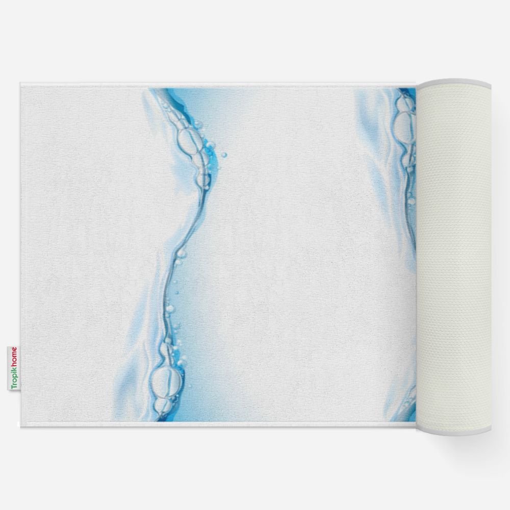 Kopalniške Preproge | Vpojna in Nedrseča podloga za kopalnico (60 × 100 + 50 × 60 cm) | WATERDROP - slika 2